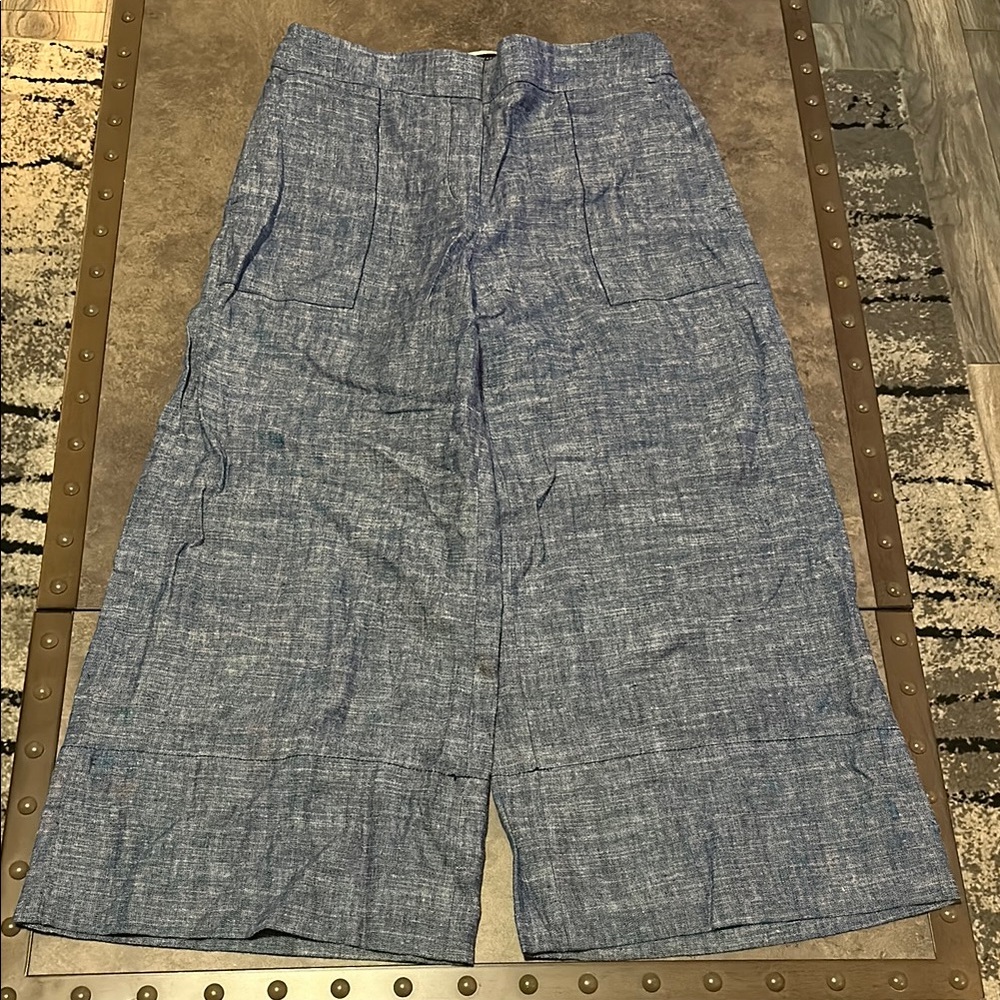 Men's Blue Linen Pants